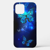 Coques Case-Mate iPhone Morpho Butterfly in the Dark Background (Verso)