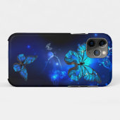 Coques Case-Mate iPhone Morpho Butterfly in the Dark Background (Dos (Horizontal))