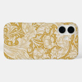 Coques Case-Mate iPhone Morris Bachelor's Button Flower & Golden Stems (Verso (horizontal))