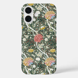 Coques iPhone 16 Morris Cray Vintage Blossom Design Floral Vert