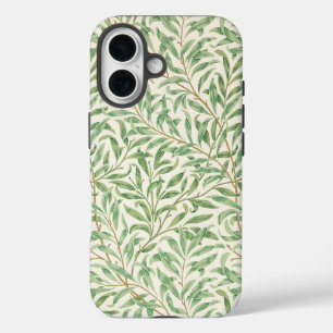 Coques iPhone 16 Morris - Saule d'antiquité feuilles & Branches Mot