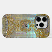 Coques Case-Mate iPhone Morshnette Élégant Monogramme baroque (Verso (horizontal))