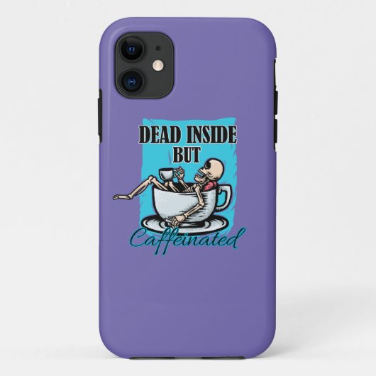 Coques Case-Mate iPhone Mort À L'Intérieur Mais Café Aimant Squelette Aima (Dos)