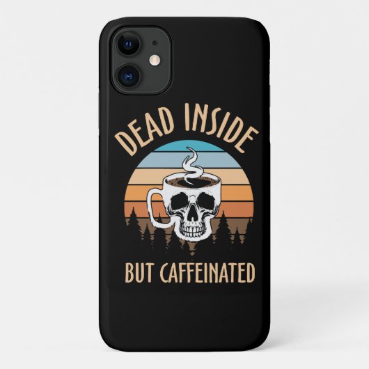 Coques Case-Mate iPhone Mort à l'intérieur mais caféiné (Dos)