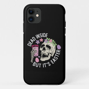 Case-Mate iPhone Case Mort à l'intérieur mais c'est Pâques Crâne Café Œu
