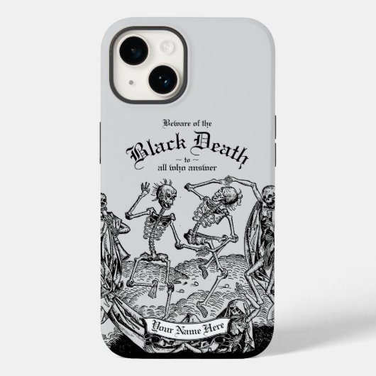 Coques Case-Mate iPhone Mort noire (Verso)