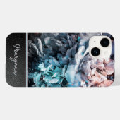 Coques Case-Mate iPhone Mort Rose Monogramme (Verso (horizontal))