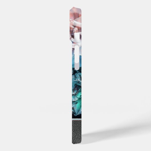 Coques Case-Mate iPhone Mort Rose Monogramme (Verso / Gauche)