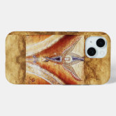 Coques Case-Mate iPhone MOSAIC ANGEL Parchemin Monogramme (Verso (horizontal))
