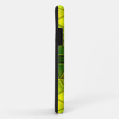 Coques Case-Mate iPhone Mosaic Carré Kaleidoscope Vert et Jaune (Dos/Droite)