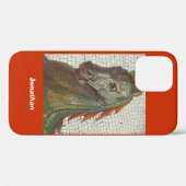 Coques Case-Mate iPhone Mosaic Horse, Orange, Nom, (Verso (horizontal))