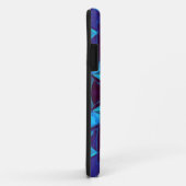 Coques Case-Mate iPhone Mosaic Kaleidoscope Fleur bleu et violet (Dos/Droite)
