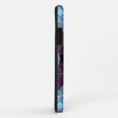 Coques Case-Mate iPhone Mosaic Kaleidoscope Fleur bleu et violet (Dos/Droite)