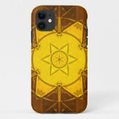 Coques Case-Mate iPhone Mosaic Kaleidoscope Fleur Jaune (Dos)