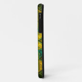 Coques Case-Mate iPhone Mosaic Kaleidoscope Fleur Jaune et Vert (Dos/Gauche)