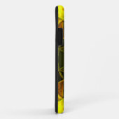 Coques Case-Mate iPhone Mosaic Kaleidoscope Fleur Jaune et Vert (Dos/Droite)