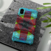 Coques Case-Mate iPhone Mosaic Kaleidoscope Fleur Rouge Bleu et Vert