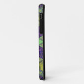 Coques Case-Mate iPhone Mosaic Kaleidoscope Fleur vert Jaune et violet (Dos/Gauche)
