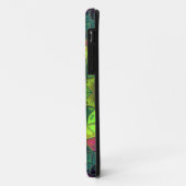 Coques Case-Mate iPhone Mosaic Kaleidoscope Fleur vert rose et pourpre (Dos/Gauche)
