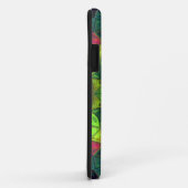 Coques Case-Mate iPhone Mosaic Kaleidoscope Fleur vert rose et pourpre (Dos/Droite)