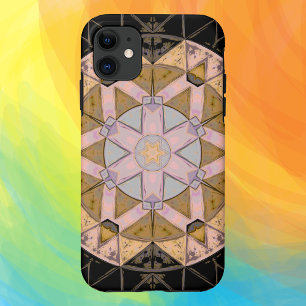 Case-Mate iPhone Case Mosaic Mandala Fleur Jaune Bleu et Noir