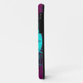 Coques Case-Mate iPhone Mosaic Mandala Flower bleu et violet (Dos/Gauche)