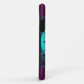 Coques Case-Mate iPhone Mosaic Mandala Flower bleu et violet (Dos/Droite)