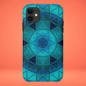 Coques Case-Mate iPhone Mosaic Mandala Flower Blue