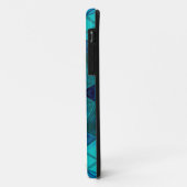 Coques Case-Mate iPhone Mosaic Mandala Flower Blue (Dos/Gauche)