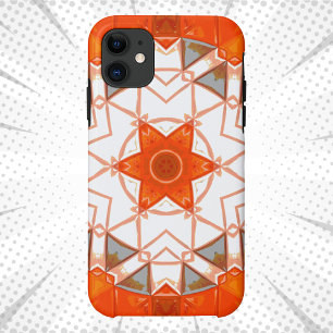 Case-Mate iPhone Case Mosaic Mandala Orange et Blanc