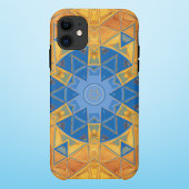 Coques Case-Mate iPhone Mosaic Mandala orange et bleu