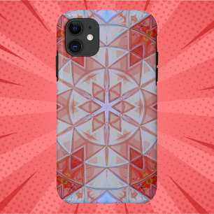 Case-Mate iPhone Case Mosaic Mandala Rouge Blanc et Bleu