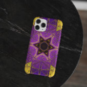 Coques Case-Mate iPhone Mosaic Mandala violet et jaune