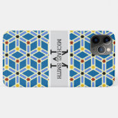 Coques Case-Mate iPhone Mosaic Moderne Monogramme #3 (Dos (Horizontal))