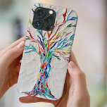 Case-Mate iPhone Case Mosaïque<br><div class="desc">Cette étui téléphonique unique présente un arbre en mosaïque aux couleurs arc-en-ciel sur un arrière - plan gris pâle. Parce que nous créons notre propre oeuvre,  vous ne trouverez pas cette image exacte d'autres designers. Mosaïque originale © Michele Davies</div>
