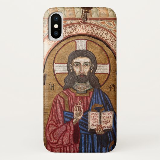 Coques Case-Mate iPhone Mosaïque ancienne de Jésus (Dos)