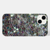Coques Case-Mate iPhone Mosaïque argentée aux couleurs éclatantes (Verso (horizontal))