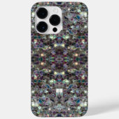 Coques Case-Mate iPhone Mosaïque argentée brune Mandala bling abstraite (Verso)