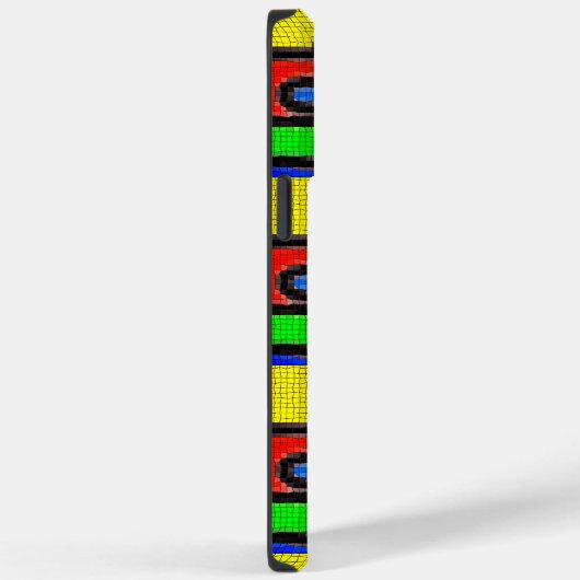 Coques Case-Mate iPhone Mosaïque artisanale, Peinture Barcelone Tilles (Verso / Droite)