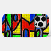 Coques Case-Mate iPhone Mosaïque artisanale, Peinture Barcelone Tilles (Verso (horizontal))