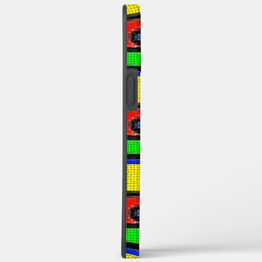 Coques Case-Mate iPhone Mosaïque artisanale, Peinture Barcelone Tilles Coq (Verso / Droite)