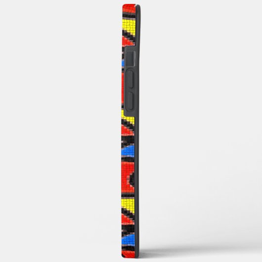 Coques Case-Mate iPhone Mosaïque artisanale, Peinture Barcelone Tilles Coq (Verso / Gauche)