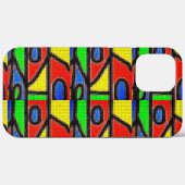 Coques Case-Mate iPhone Mosaïque artisanale, Peinture Barcelone Tilles Coq (Verso (horizontal))