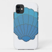 Coques Case-Mate iPhone Mosaïque Blue Seashell (Dos)
