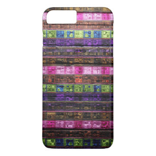 Etui iPhone Case-Mate Mosaïque colorée Motif bois look #18