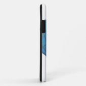 Coques Case-Mate iPhone Mosaïque Coquillage Bleu (Dos/Droite)