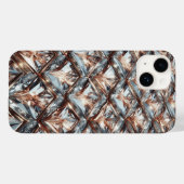 Coques Case-Mate iPhone Mosaïque de diamants géométriques 3D de luxe et do (Verso (horizontal))