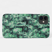 Coques Case-Mate iPhone Mosaïque d'image abstraite rustique sculptée dans (Dos (Horizontal))