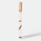 Coques Case-Mate iPhone Mosaïque d'or rose (Verso / Droite)