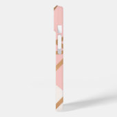 Coques Case-Mate iPhone Mosaïque d'or rose (Verso / Gauche)